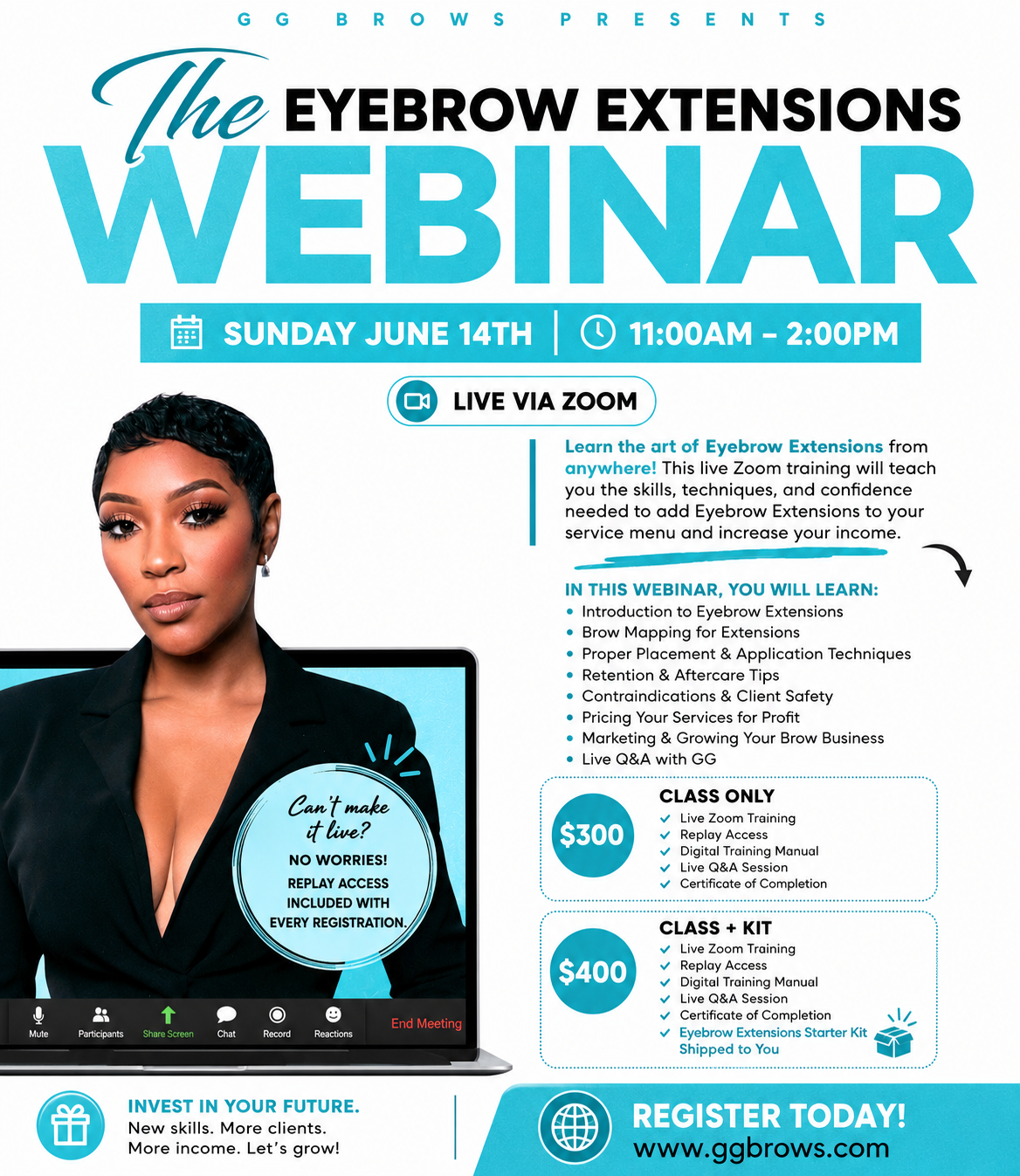 Eyebrow Extensions Webinar 6/14